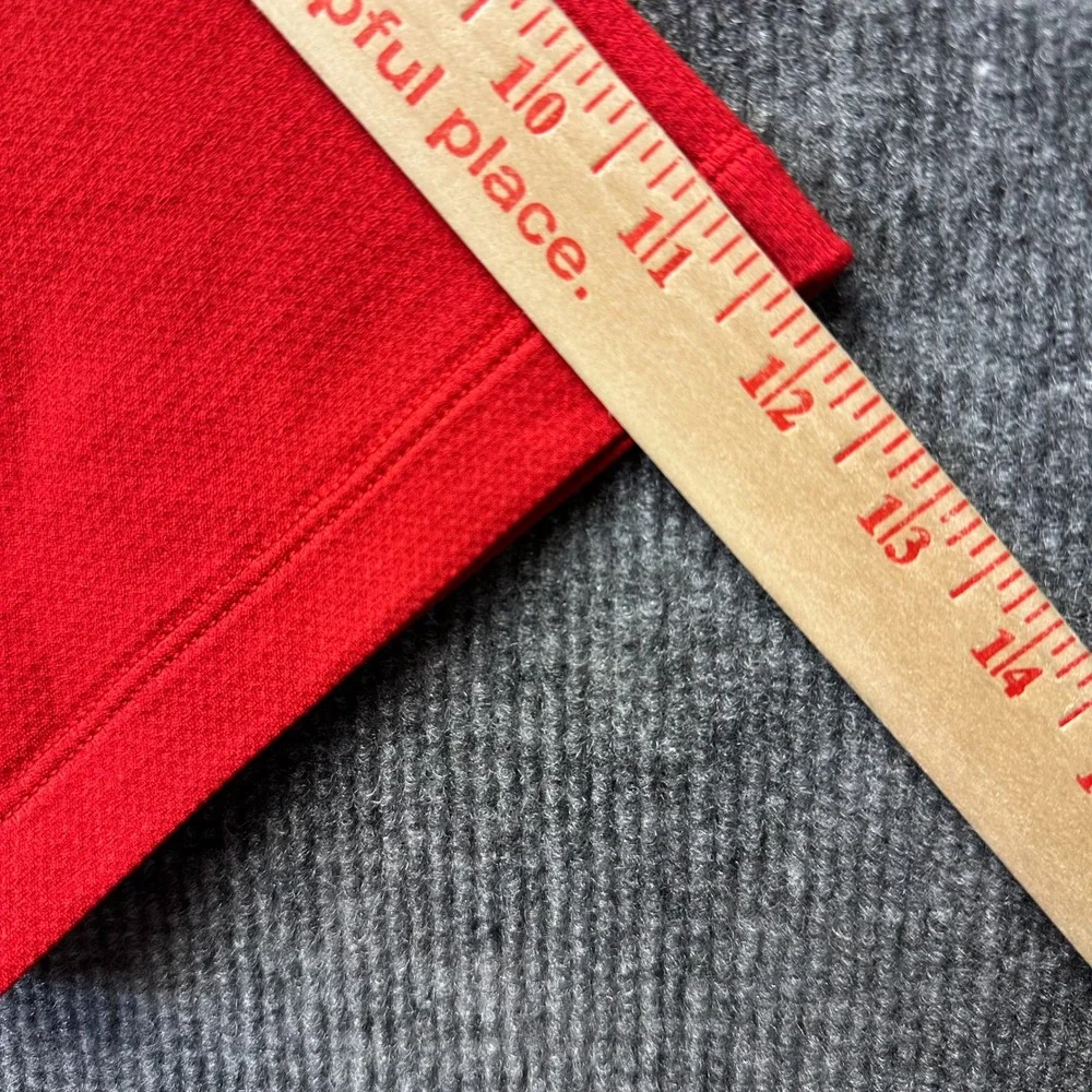 Nike Golf Sphere Dry Shirt Mens XXL Red Short Sleeve Textured Performance Tee
